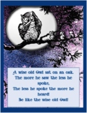 Owl Wisdom Coloring Book