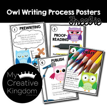 Preview of Owl Writing Process Posters