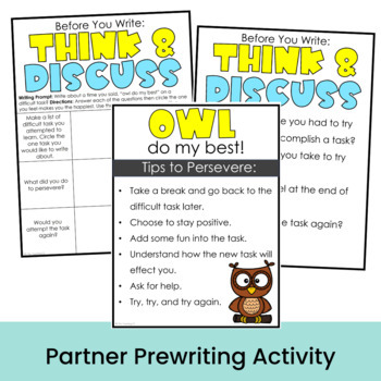 Owl Writing Prompt & Craft - Owl Writing Prompt - SEL Writing Prompt ...