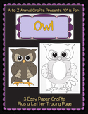 Owl and Letter "O" Crafts