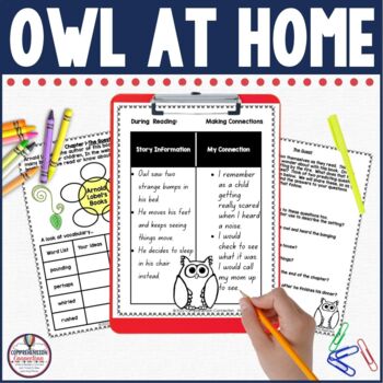 Preview of Owl at Home by Arnold Lobel Reading and Writing Activities