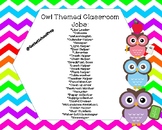 Owl themed classroom jobs