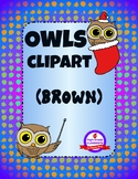 Owls Clipart - Everyday & Holidays (Brown Pack)