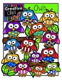 Owls {Creative Clips Digital Clipart}