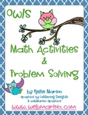 Owls Math Activities and Problem Solving