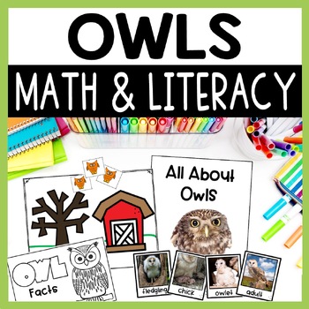 Preview of All About Owls Unit, Owl Craft, Writing Template, Owl Pellet Activities & More