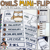 Owls Mini-Flip | English and Spanish Versions Included!
