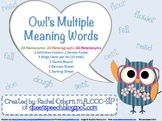 Owl's Multiple Meaning Words