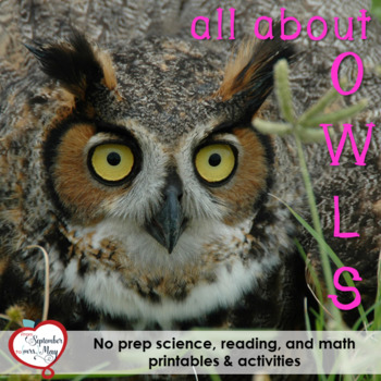 Owls NO PREP Fall/October Mini Unit by from September to Mrs May