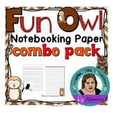 Owls Notebooking Paper Combo Pack - Wide Rule and Primary 
