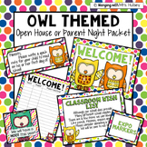 Editable Owls & Polka Dots Open House Documents