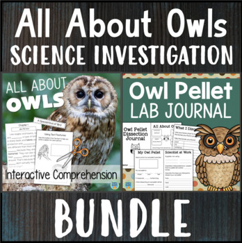 Preview of Owls Science Investigation BUNDLE Owl Pellet Dissection & Reading Comprehension