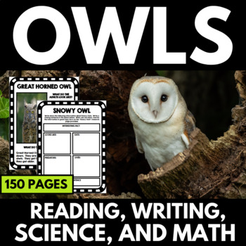 Preview of Owls Unit - Owl Activities - Pellet Dissection - Owl Reading Passages - Projects