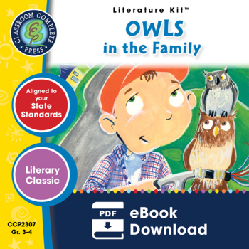 Preview of Owls in the Family - Literature Kit Gr. 3-4