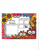OwlsLunch Count and Morning Message