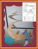 Ox Wind Swirl Craft,  Farm Animal, Chinese Zodiac, Letter O Craft