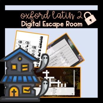 Preview of Oxford Latin 2 Haunted House 360 Digital Escape Room