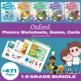 Oxford Phonics Worksheets With Games and Cards 1-5 Grade B