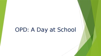 Preview of Oxford Picture Dictionary Lesson 7 PowerPoint: A Day at School (ESL/EFL)