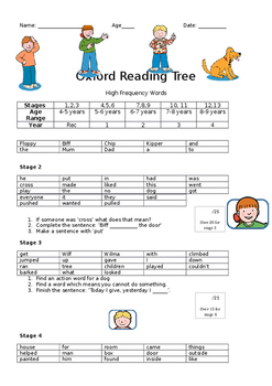 Preview of Oxford Reading Tree Reading Assessment (Unofficial)