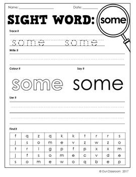 oxford sight words worksheets words 51 100 by our classroom tpt