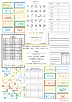 Preview of Oxford Wordlist Spelling Pack: Words 401 - 500