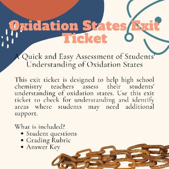 Preview of Oxidation States Exit Ticket