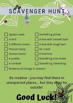 Environment Scavenger Hunt by Chambels Teaches | TpT