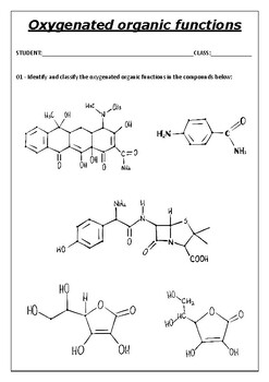 Preview of Oxygenated organic functions