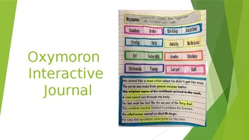 Preview of Oxymoron Interactive Journal