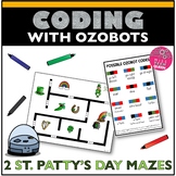 Ozobot Activity St Patrick's Day Maze Coding with Robots S