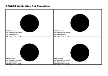 Preview of Ozobot Calibration Templates