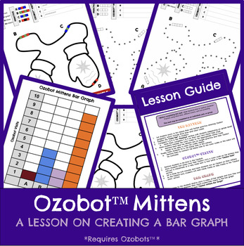 Preview of Ozobot™️ Coding - MITTENS Bar Graph Lesson