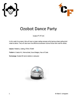 Preview of Ozobot Dance Party - Introduction to Coding and Robotics
