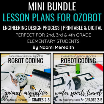 Preview of Ozobot Lesson Plans | Bundle | Animal Migration & Winter Sports