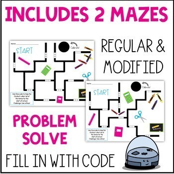 Ozobot Maze Activity School Supplies Coding Robotics Activity Challenges