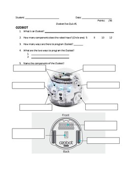 Preview of Ozobot Evo Quiz