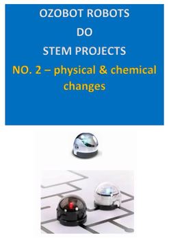 Preview of Ozobot Robots Do STEM Projects -- No. 2 -- Chemical & Physical Changes