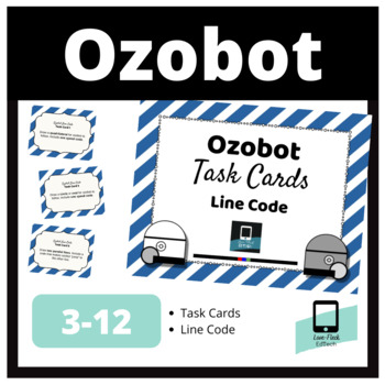 Preview of Ozobot Task Cards: Line Code