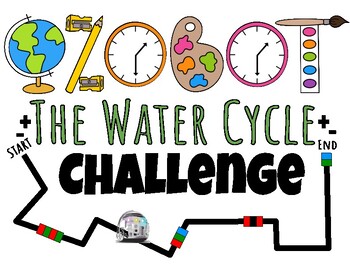 Preview of Ozobot Water Cycle | Science Vocabulary | Coding