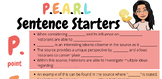 P.E.A.R.L sentence starters for history students