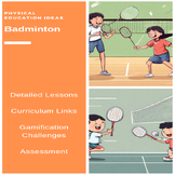 P.E. Badminton Units of Work, Lessons, Assessments & Stude