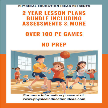 Preview of HUGE K - 6 P.E. Complete Back to School Bundle | Units, Lessons, Games, & more