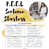 P.E.E.L Paragraph Sentence Starters