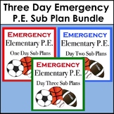 P.E. Emergency Sub Plans K-5 (Bundle)