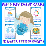 P.E. Field Day Poster Cards | 12 Water Events