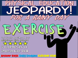 P.E. Jeopardy: "EXERCISE" - handouts, reading & interactiv