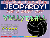 P.E. Jeopardy: "VOLLEYBALL" - handouts, reading & interact