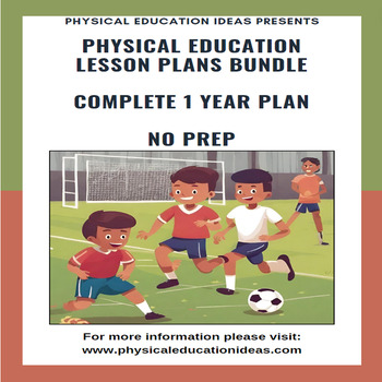 Preview of HUGE 3 - 6 Physical Education Unit Plans | 1 Year Cycle | Lessons & more