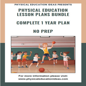 Preview of HUGE K - 6 Physical Education Unit Plans | 1 Year Cycle | Lessons & more